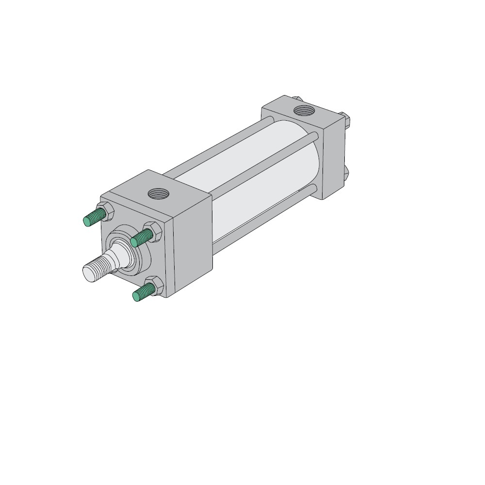 X3AK-60A1D-AAA2 NUMATICS/AVENTICS NFPA CYLINDER<BR>A SERIES 1 1/2" BORE 60" STROKE, EXT TIE ROD HEAD, MAGNET